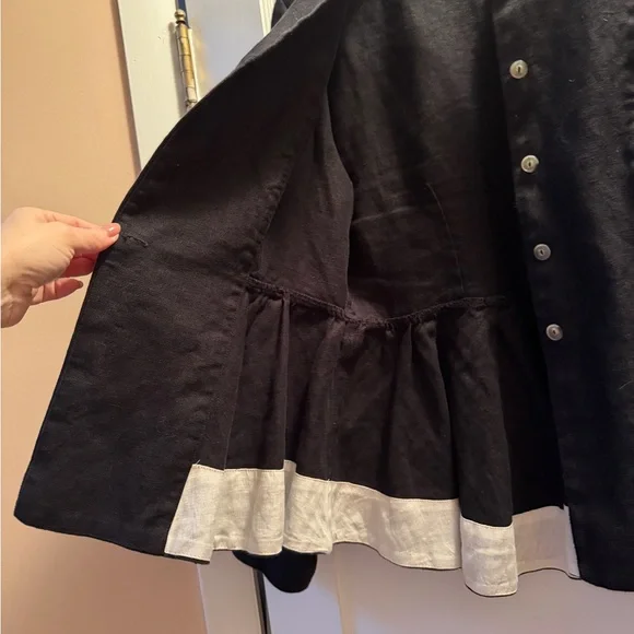 Son de Flor Black Peplum Jacket - Picture 3 of 6